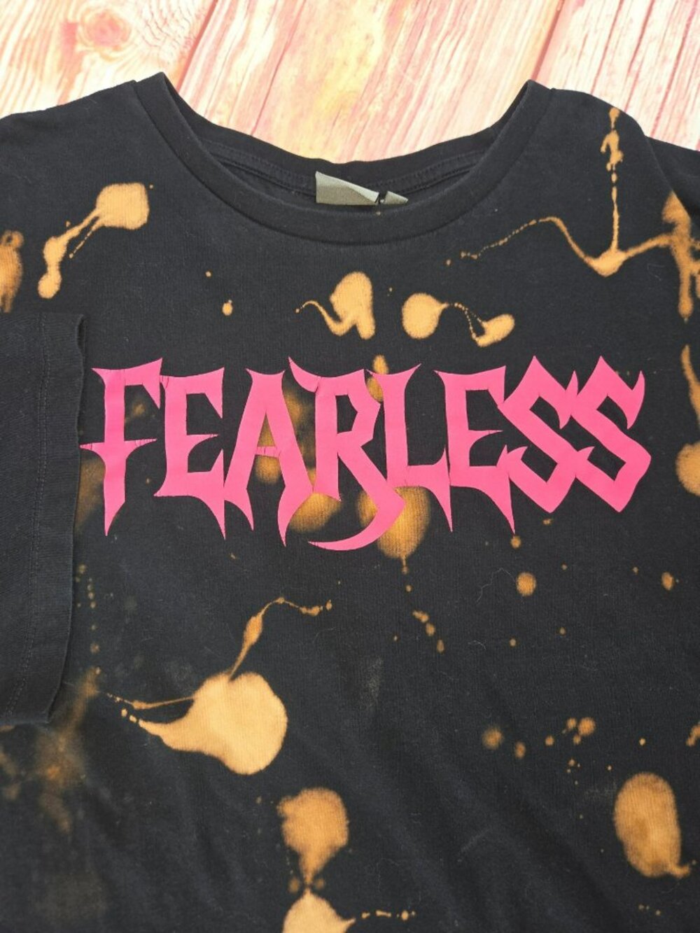ASOS Womens Fearless Graphic Bleach Splatter Shirt 3XL